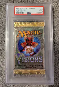 MTG Visions Foil Booster Pack PSA 9 - Image 1
