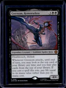 2025 Magic MTG Marvel's Spider-Man Gwenom Remorseless Foil #0286 - Image 1
