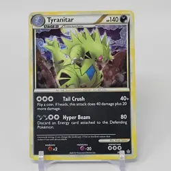 Tyranitar 26/95 Unleashed Holo Rare 2010 LP Lightly Played Pokemon TCG - Image 1