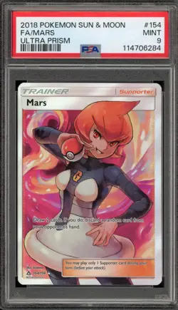 Pokemon Mars Ultra Prism Full Art #154 PSA 9 Mint - Image 1
