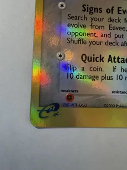 Pokemon TCG Eevee Sandstorm 63/100 Reverse Holo Common 2003 50 HP - Image 3