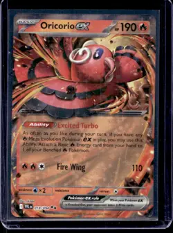 2025 Pokemon Phantasmal Flames Oricorio ex Double Rare #018/094 - Image 1