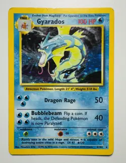 1999 Pokemon Gyarados Base Set Holo Rare 006/102 Pokemon TCG - Image 1