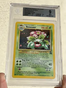 2000 Pokemon Venusaur Holo 13/53 BGS 9 WOTC Black Star Promo - Strategy Guide - Image 1