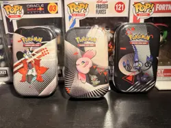 Pokemon Black Bolt & White Flare Mini Tins Lot of 3 NEW SEALED - Image 1