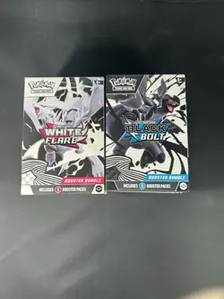 Pokemon Black Bolt and White Flare Booster Bundle Set of 2 Sealed New - Image 1
