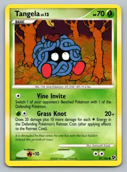 Pokemon TCG Great Encounters Tangela 87/106 - Image 1
