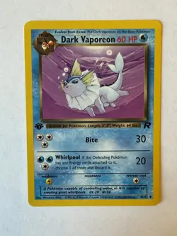 Team Rocket - 1st Edition NM - Dark Vaporeon, Flareon, Jolteon - Pokemon WOTC - Image 2
