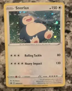 SNORLAX COSMOS HOLO 2020 POKEMON SWSH032 SNORLAX PIN COLLECTION SWORD SHIELD - Image 1