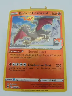 Pokemon 2023 Radiant Charizard 020/159 Play Prize Pack Stamped Series 3 Holo - Image 1