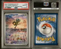 2024 POKEMON SVP BLACK STAR PROMO - TWM PC ETB #123 TEAL MASK OGERPON PSA 10 - Image 3