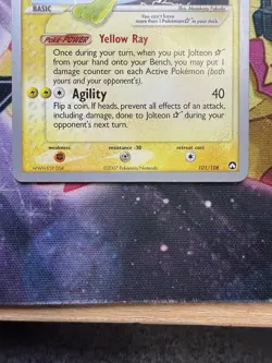 Jolteon Gold Star 101/108 2007 World Championships Pokemon TCG LP - Image 5
