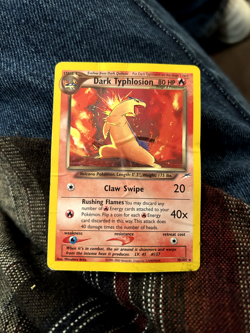 Pokemon TCG Dark Typhlosion Neo Destiny 10/105 Holo Unlimited Rare 2000 HP - Image 1