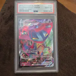 2020 Pokemon Sword & Shield Rebel Clash Dragapult VMAX #093 Full Art PSA 10 - Image 1