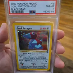 2000 POKEMON PROMO BLACK STAR #15 COOL PORYGON-HOLO PSA 8 - Image 3