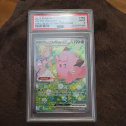 2025 POKEMON JTG EN-JOURNEY TOGETHER #184 LILLIE'S CLEFAIRY EX PSA 9 - Image 1