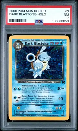 Pokemon Dark Blastoise #3 Team Rocket Holo - PSA 7 NM - WOTC - Image 1