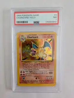 Pokemon Charizard #4 Base Set Holo - PSA 7 NM - WOTC Vintage - Image 2