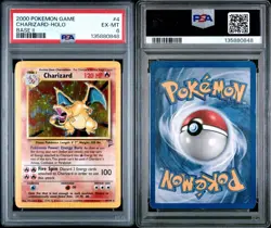 Pokemon Charizard #4 Base Set 2 Holo - PSA 6 EX-MT - WOTC - Image 5