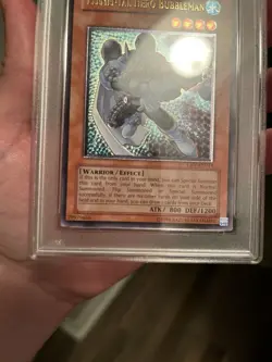 Yu-Gi-Oh! Elemental Hero Bubbleman Ultimate Rare Euro PSA 9 MINT CRV-EN014 - Image 2