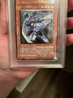 Yu-Gi-Oh! Elemental Hero Bubbleman Ultimate Rare Euro PSA 9 MINT CRV-EN014 - Image 4