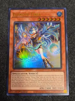 Yu-Gi-Oh! Elfnote Tinia BPRO-EN011 Ultra Rare. 1st Edition - In Hand - Image 1