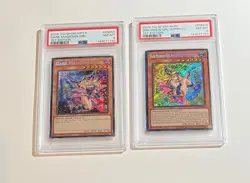 PSA 8 Yu-Gi-Oh! Dark Magician Girl #MP24-EN053 & DMG The Magician's Apprentice - Image 1