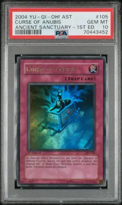 YUGIOH PSA 10 2004 Curse of Anubis AST-105 Ultra Rare 1st Edition *3452 - Image 1