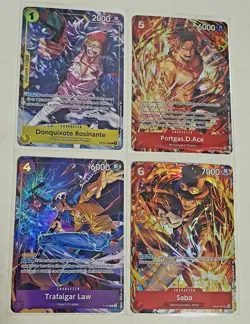 🔥One Piece Volume 5 & 6 Illustration Box Promo Set Ace , Sabo , Law & Rosinate - Image 1