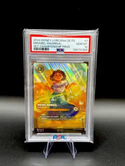 PSA 10 Mirabel Madrigal Disney Lorcana Set Championships Top Prize Promo 7/P2 - Image 1