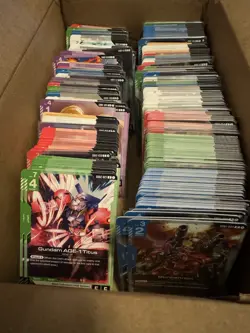 Gundam TCG GD01 Newtype Rising & Dual Impact 2 Bulk Lot of All C/U/R 675 Cards - Image 1