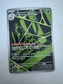 Pokemon TCG Team Rockets Spidops Card 187/182 Destined Rivals NM Condition - Image 1