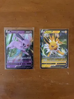 Lot of 2 Pokemon V Cards NM (Espeon and Jolteon) - Image 1