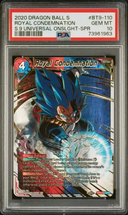 Dragon Ball Super Card Roya Condemnation BT9-110 SPR PSA 10 UNIVERSAL ONSLAUGHT - Image 1