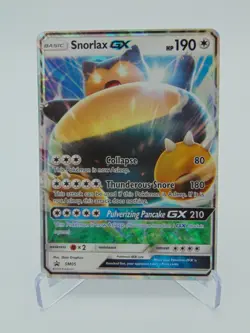 Pokemon TCG Snorlax GX SM05 Sun Moon Black Star Promo Card - Image 1
