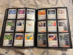 Binder Pokemon Card Collection Mixed Holos Rares Commons Uncommons Reverse ~350 - Image 4