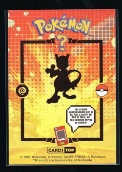 MEWTWO #150 - Card Tops Pokedex Database - Pokemon *GOLD HOLO FOIL DESIGN* - Image 2