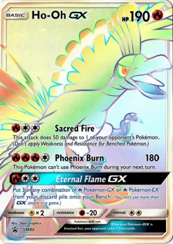 Ho-Oh GX - (SM Black Star Promo) SM80 Jumbo Cards Holo - Image 1