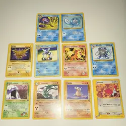 Pokemon TCG Mixed Lot 10 Cards Zapdos Wartortle Tentacruel Blaine's Growlithe - Image 1
