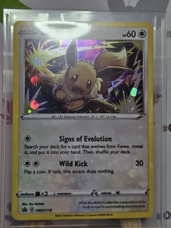 Eevee Holo Bleed SWSH118 Sword & Shield Black Star Promo Holo Card - Image 1