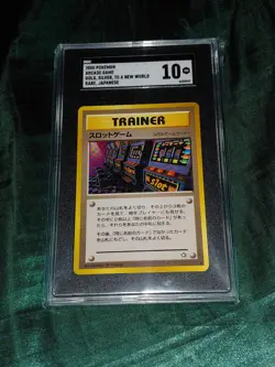 2000 POKEMON JAPANESE NEO ARCADE GAME BANNED CARD SGC 10 - Image 1