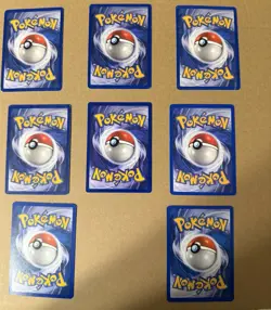 Pokemon WOTC Lot - 8 Cards - Base Set, Fossil, Gym Heroes - HP-LP - Image 2