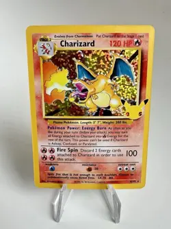 Pokemon Charizard Celebrations 25 Anniversary Holo Rare Card 4/102 Near Mint Raw - Image 3