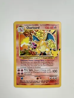 Pokemon Charizard Celebrations 25 Anniversary Holo Rare Card 4/102 Near Mint Raw - Image 4