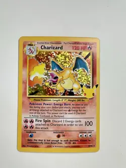 Pokemon Charizard Celebrations 25 Anniversary Holo Rare Card 4/102 Near Mint Raw - Image 5