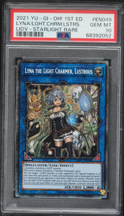 PSA 10 Lyna the Light Charmer Starlight Rare 1st Edition EN049 Yuigoh Card - Image 1