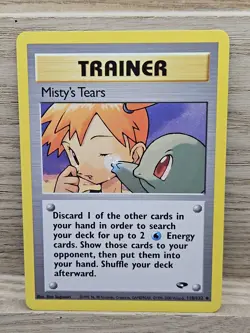2000 Pokemon Card TCG Gym Challenge Misty’s Tears 118/132 (78) - Image 1
