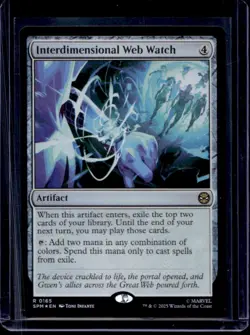 2025 Magic MTG Marvel's Spider-Man Interdimensional Web Watch Foil Rare #0165 - Image 1