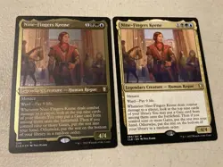 2 x mtg Nine-Fingers Keene, 1 is etched foil, Baldur's Gate, unplayed - Image 1
