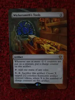 Wickersmith's Tools MTG Lorwyn Eclipsed Commander Hand Painted Full Altered Art - Image 2